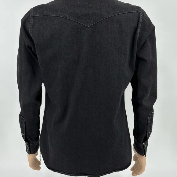 Iron Heart  Selvedge denim shirt black size Large - Picture 3 of 7